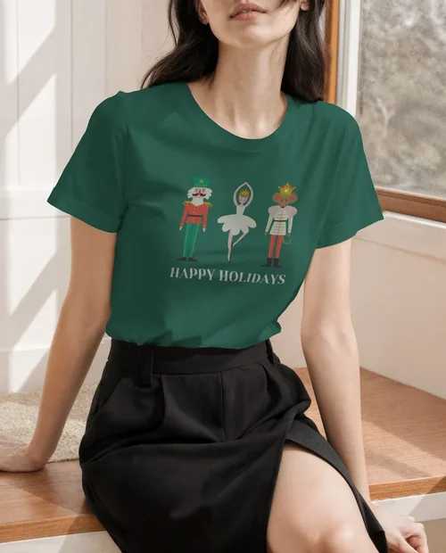 Stylish T-Shirt Mockup in Sunlit Room