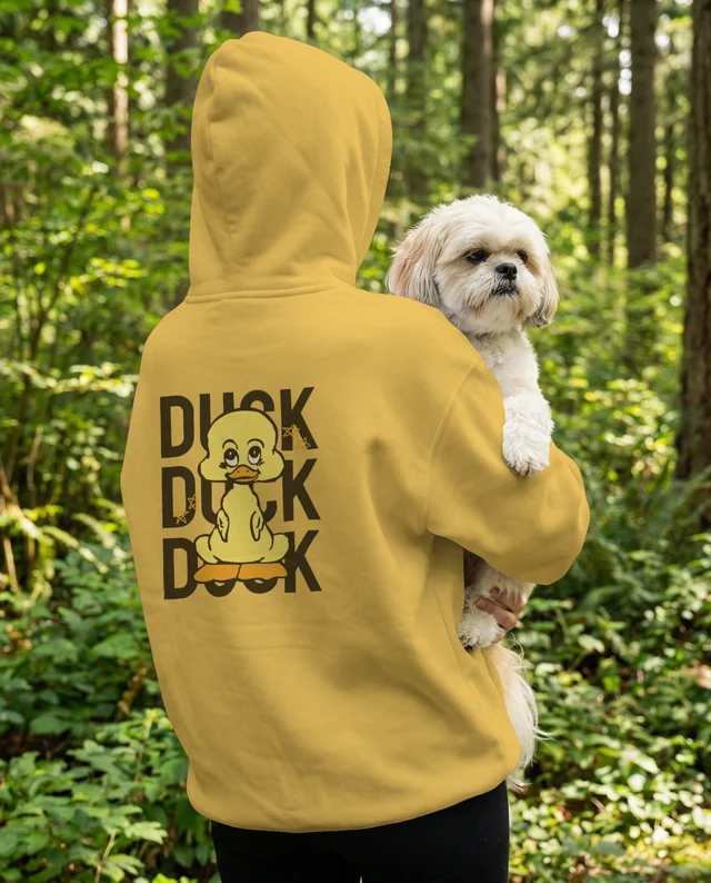 Cozy Hoodie Mockup in a Serene Forest Setting