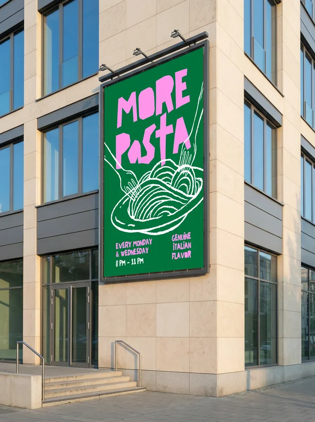 Modern Building Mockup with Billboard Display