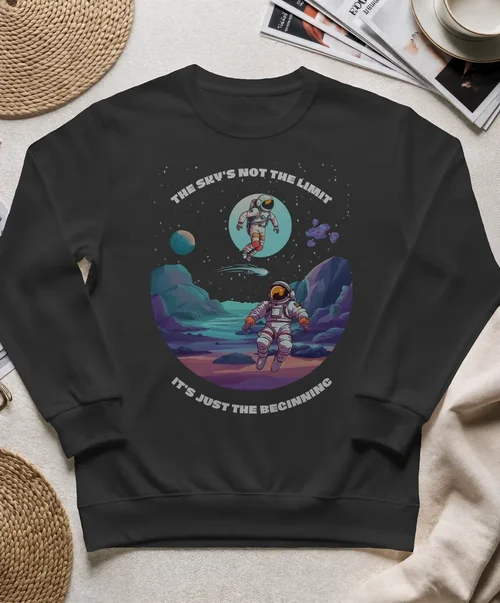 Minimalist Sweatshirt Mockup on Soft Fabric Background