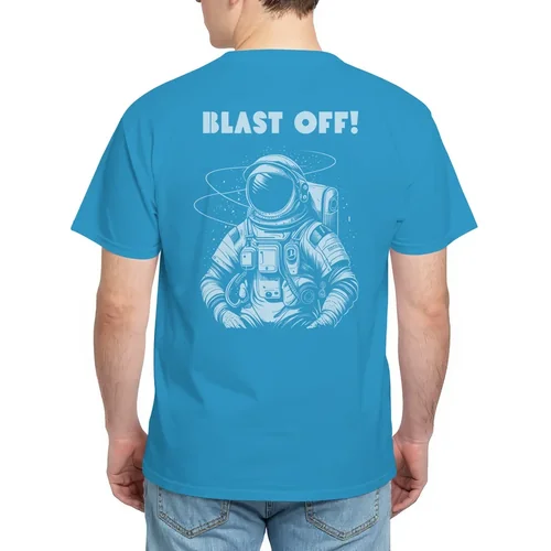 Mockup of T-Shirt with Soft Background and Light Colors