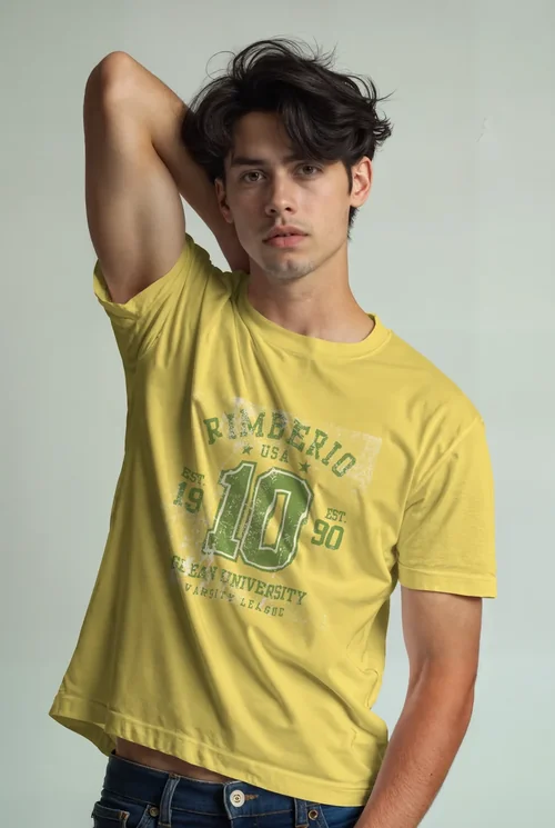 Stylish T-Shirt Mockup with Soft Background and Colors