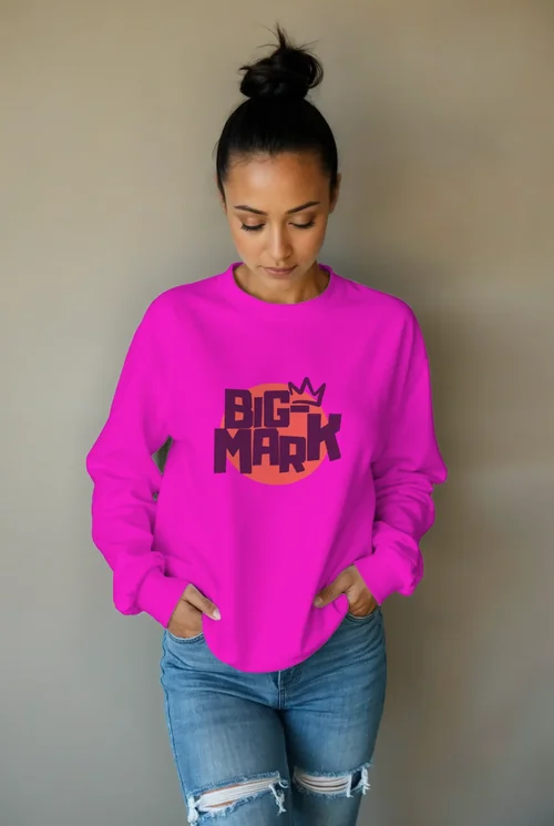 Stylish Mockup of a Woman in a Sweatshirt