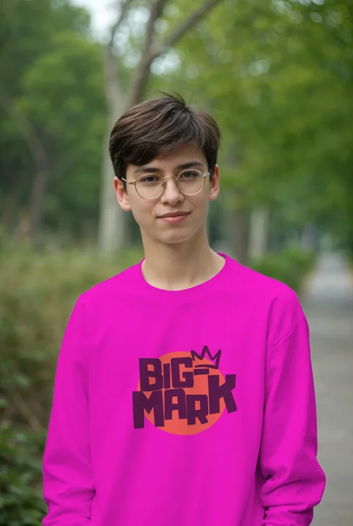 Mockup of Casual Sweatshirt for Teen Fashion Inspiration