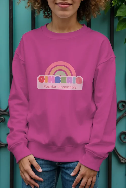 White Sweatshirt Mockup for Pre-Teens and Teens