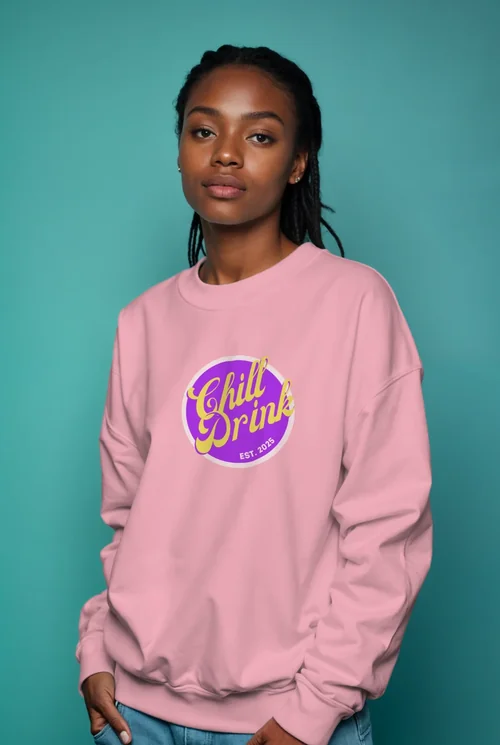 Mockup of a Stylish Sweatshirt on a Confident Young Woman