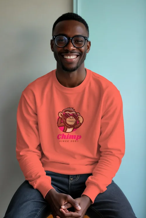 Mockup of a Young Adult in a Stylish Sweatshirt