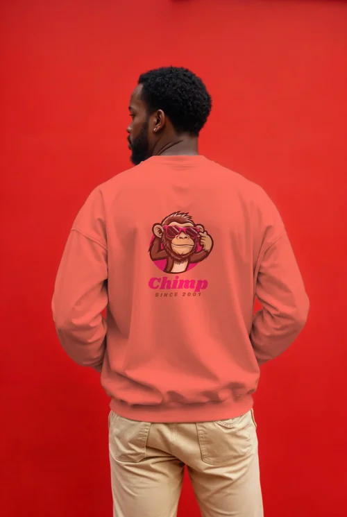 Stylish Mockup of a Thoughtful Man in a White Sweatshirt