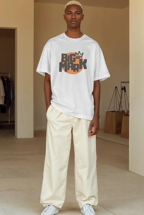 Stylish T-Shirt Mockup for Fashion Show Presentation