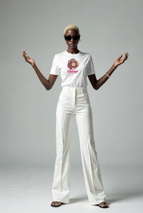 Minimalist T-Shirt Mockup for Luxury Fashion Campaign